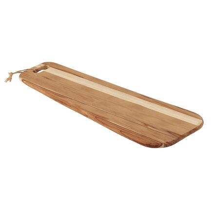 T&aacute;bua de Antepastos Tramontina Provence em Madeira Teca FSC 48x19,5 cm com acabamento em &Oacute;leo Mineral - SKU 13412351 - 1