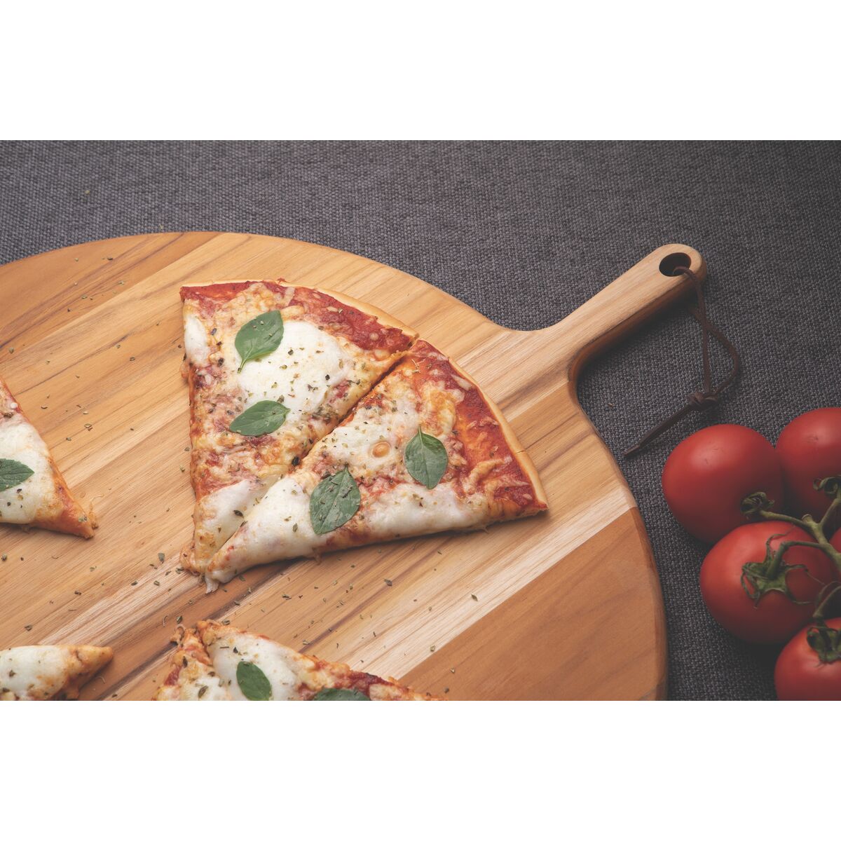 T&aacute;bua Redonda Para Pizza Tramontina Provence em Madeira Teca 60 cm - SKU 13414051 - 2 image number 1