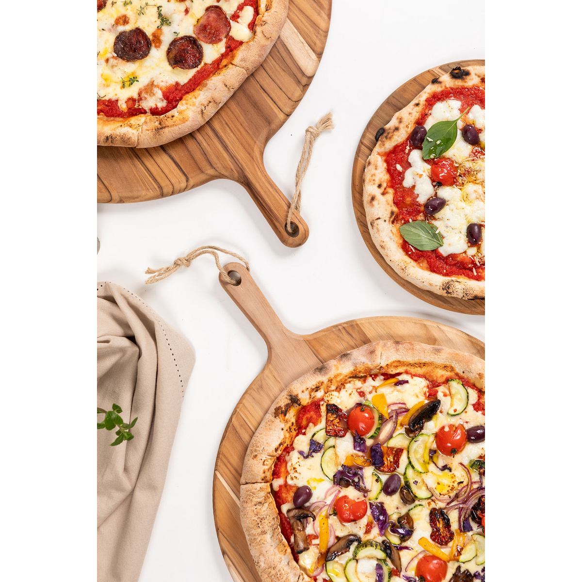 T&aacute;bua Redonda para Pizza Tramontina Provence em Madeira Teca FSC de 62 cm. - SKU 13414351 - 5 image number 4