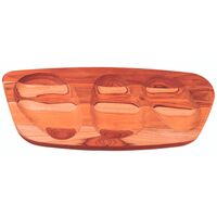 T&aacute;bua para Servir Tramontina Concreta em Madeira Teca com Acabamento &Oacute;leo Cor Madeira natural - SKU 13421351 - 1 image number 0