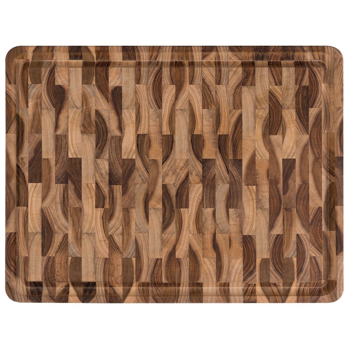 T&aacute;bua Cubus para Churrasco Tramontina Retangular em Madeira Invertida Teca com Acabamento em &Oacute;leo Mineral 45x34 cm. - SKU 13460351 - 1 image number 0