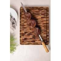T&aacute;bua Cubus para Churrasco Tramontina Retangular em Madeira Invertida Teca com Acabamento em &Oacute;leo Mineral 45x34 cm. - SKU 13460351 - 12 image number 11