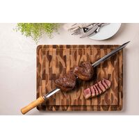 T&aacute;bua Cubus para Churrasco Tramontina Retangular em Madeira Invertida Teca com Acabamento em &Oacute;leo Mineral 45x34 cm. - SKU 13460351 - 16 image number 15