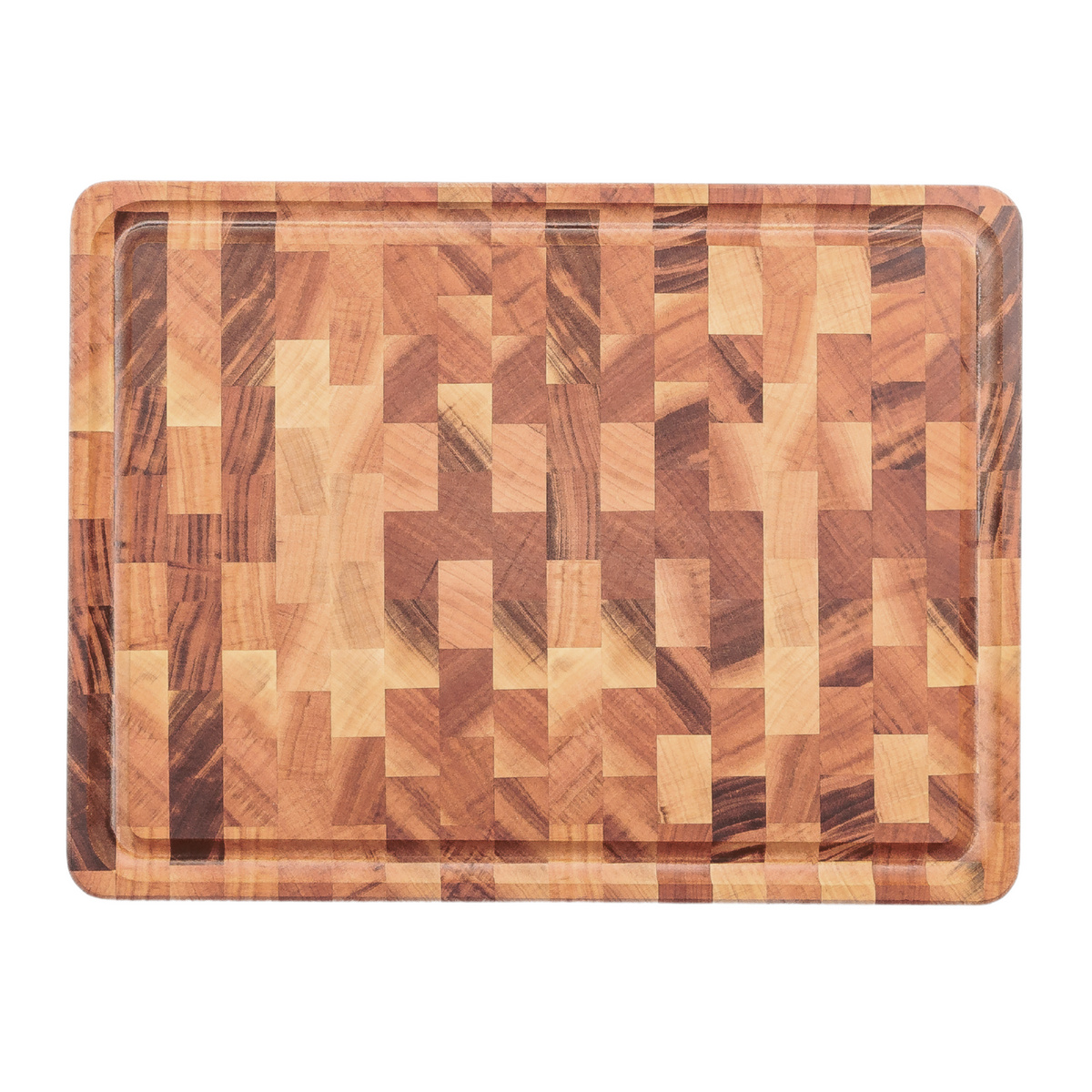 T&aacute;bua Cubus para Churrasco Tramontina Retangular em Madeira Muiracatiara com Acabamento em &Oacute;leo 45x34 cm. - SKU 13460921 - 1 image number 0
