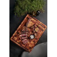 T&aacute;bua Cubus para Churrasco Tramontina Retangular em Madeira Muiracatiara com Acabamento em &Oacute;leo 45x34 cm. - SKU 13460921 - 4 image number 3