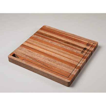 T&aacute;bua Tramontina Rost para Preparar e Servir em Madeira Jatob&aacute; FSC Mesclada com Acabamento &Oacute;leo 33x33 cm - SKU 13553371 - 1