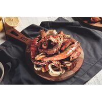 T&aacute;bua Tramontina Rost Redonda para Servir em Madeira Jatob&aacute; Mesclada com Cabo e Acabamento &Oacute;leo 34x23 cm - SKU 13558071 - 6 image number 5