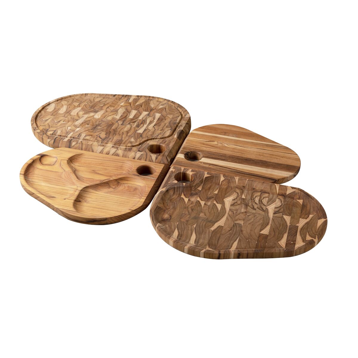 T&aacute;bua para Churrasco Tramontina Fol&iacute;um em Madeira Teca FSC com acabamento em &Oacute;leo de 45 cm - SKU 13583351 - 2 image number 1