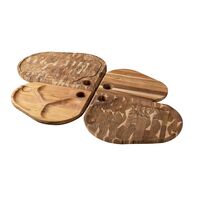 T&aacute;bua para Churrasco Tramontina Fol&iacute;um em Madeira Teca FSC com acabamento em &Oacute;leo de 45 cm - SKU 13583351 - 2 image number 1