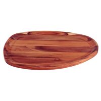 Bandeja Org&acirc;nica Churrasco Tramontina em Madeira Teca FSC com Acabamento em &Oacute;leo Mineral 44x33 cm - SKU 13606351 - 1
