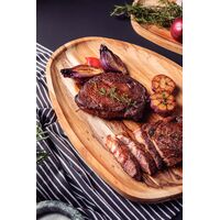 Bandeja Org&acirc;nica Churrasco Tramontina em Madeira Teca FSC com Acabamento em &Oacute;leo Mineral 44x33 cm - SKU 13606351 - 4 image number 3