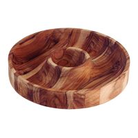 Petisqueira Tramontina Churrasco em Madeira Teca com Acabamento em Óleo Mineral 31,5 x 31,5 cm