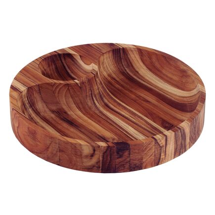 Petisqueira Tramontina Churrasco em Madeira Teca com Acabamento em &Oacute;leo Mineral 31,5 x 31,5 cm Cor Natural - SKU 13609351