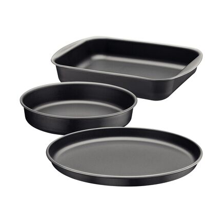 Assadeiras Tramontina Brasil em Alum&iacute;nio com Revestimento Interno e Externo em Antiaderente Starflon Max Grafite Cor Grafite - SKU 20099087