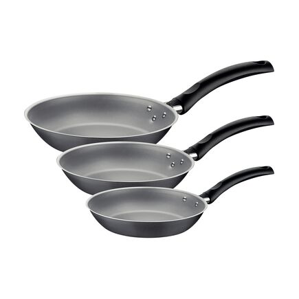 Tramontina Turim 3-Piece Aluminum Frying Pan Set with Interior and