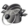Jogo 4 Funções Tramontina Turim em Alumínio com Revestimento Interno e Externo em Antiaderente Starflon Max Chumbo 16 cm - Detalhe