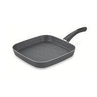 Aluminum skillet grill with internal non-stick coating 28cm