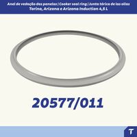 Panela de Pressão Tramontina Arizona em Alumínio com Revestimento Interno e Externo em Antiaderente Starflon Max Vermelho 20 cm 4,5 L Cor Vermelho - SKU 20559720 - 5 image number 4