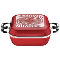 Caçarola Quadrada 28 cm Cor Vermelho - SKU 20964728 - 1