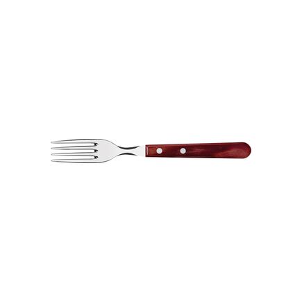 Garfo Jumbo Tramontina Churrasco com L&acirc;mina em A&ccedil;o Inox e Cabo de Madeira Tratada Polywood Vermelho Cor Polywood vermelho - SKU 21136070