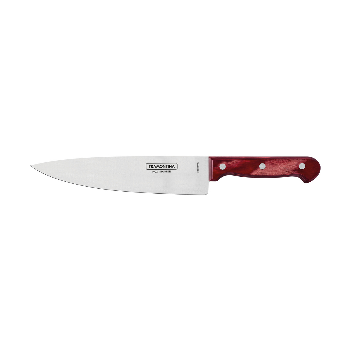 Kit para Churrasco Tramontina com L&acirc;minas em A&ccedil;o Inox e Cabo Polywood Vermelho com T&aacute;bua de Madeira 3 Pe&ccedil;as Cor Polywood vermelho - SKU 21198714 - 3 image number 2