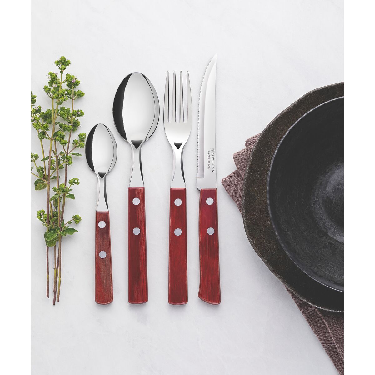Tramontina Set forchette, Rosso, Pezzi : : Casa e cucina