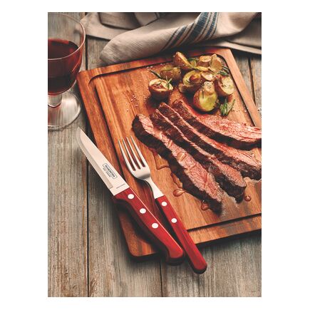 Tramontina Churrasco 12-Piece Jumbo Flatware Set with Stainless