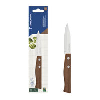 Faca para Legumes e Frutas Tramontina Tradicional com L&acirc;mina em A&ccedil;o Inox e Cabo de Madeira Natural 3" Cor Madeira natural - SKU 22210103 - 1 image number 0