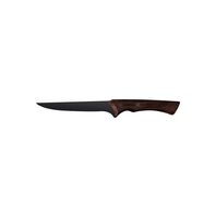 Tramontina Churrasco Black Boning Knife with Blackened Stainless Steel Blade and 6" Wooden Handle