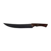 Tramontina Churrasco Black Meat Knife with Blackened Stainless Steel Blade and 10" Wooden Handle