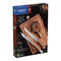 Kit para Churrasco Tramontina com L&acirc;minas em A&ccedil;o Inox e Cabo em Madeira Natural com T&aacute;bua de Madeira 3 Pe&ccedil;as Cor Madeira natural - SKU 22999050 - 10 image number 9