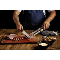 Kit para Churrasco Tramontina com L&acirc;minas em A&ccedil;o Inox e Cabo em Madeira Natural com T&aacute;bua de Madeira 3 Pe&ccedil;as Cor Madeira natural - SKU 22999050 - 7 image number 6