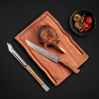 Kit para Churrasco Tramontina com L&acirc;minas em A&ccedil;o Inox e Cabo em Madeira Natural com T&aacute;bua de Madeira 3 Pe&ccedil;as Cor Madeira natural - SKU 22999050 - 8 image number 7