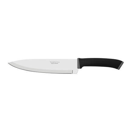 Faca Chef Tramontina Felice com L&acirc;mina em A&ccedil;o Inox e Cabo de Polipropileno Preto 8" Cor Preto - SKU 23488108 - 1