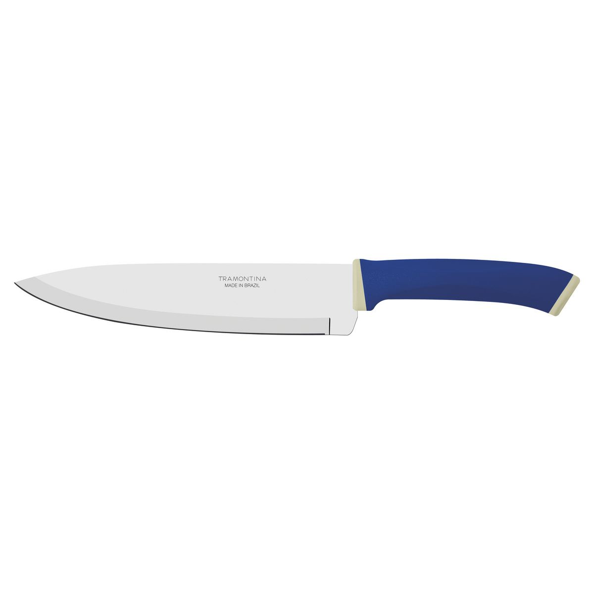 Faca Chef Tramontina Felice com L&acirc;mina em A&ccedil;o Inox e Cabo de Polipropileno Azul 8" Cor Azul - SKU 23488118 - 2 image number 1