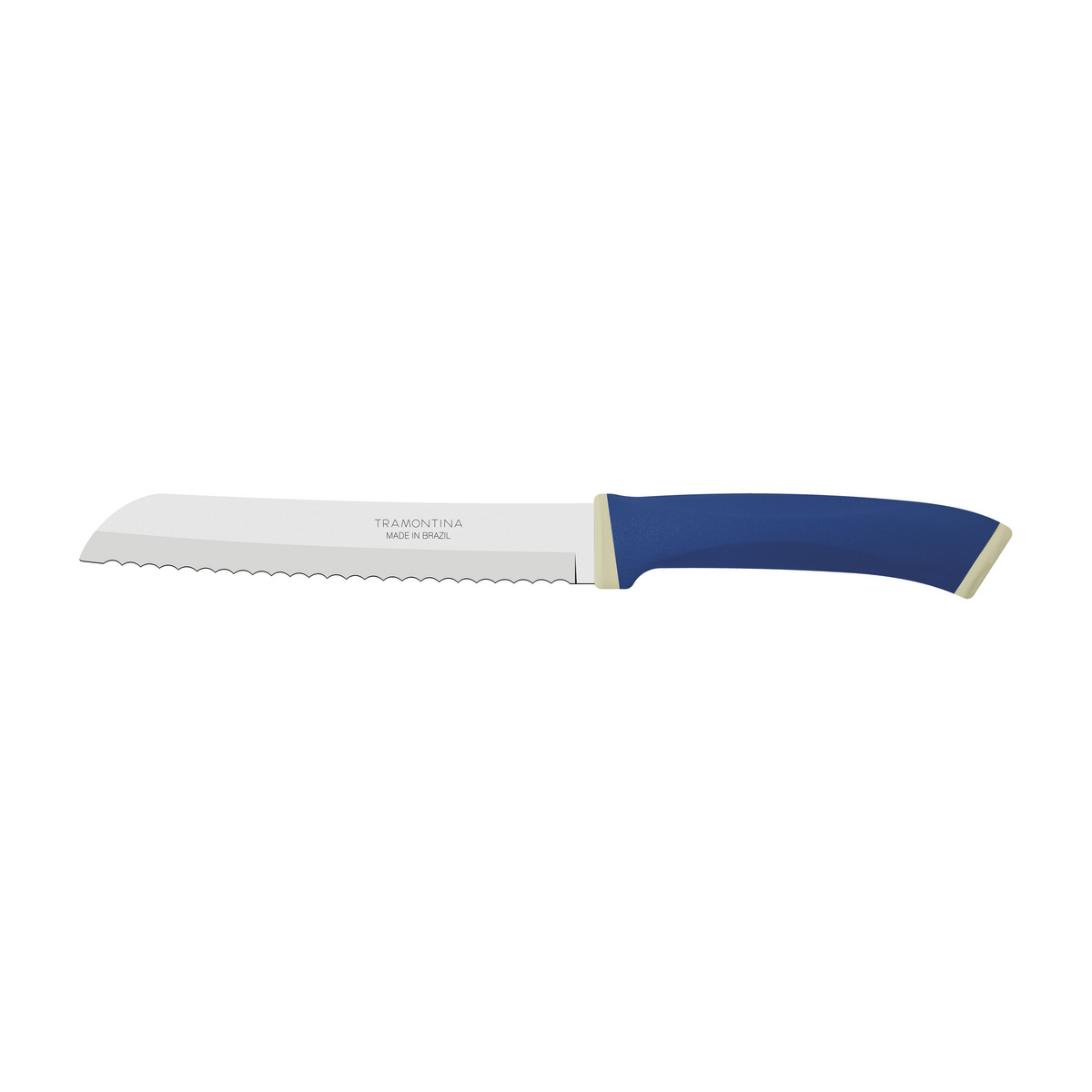 Faca para P&atilde;o Tramontina Felice com L&acirc;mina em A&ccedil;o Inox e Cabo de Polipropileno Azul 7" Cor Azul - SKU 23489117 - 1 image number 0