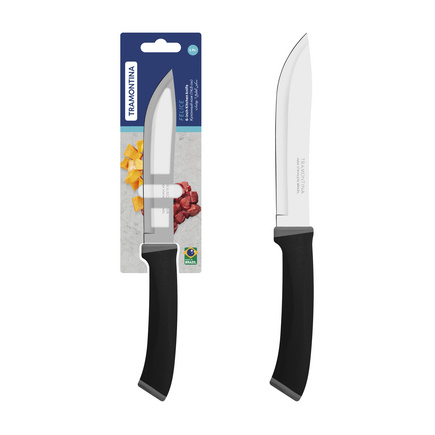 Faca de cozinha Tramontina Felice com L&acirc;mina de A&ccedil;o Inox e Cabo de Polipropileno Preta 6" Cor Preto - SKU 23496106 - 1