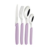 Faqueiro Tramontina Carmel com L&acirc;minas em A&ccedil;o Inox e Cabos de Polipropileno P&uacute;rpura Claro 24 Pe&ccedil;as Cor Lil&aacute;s - SKU 23499032 - 2 image number 1