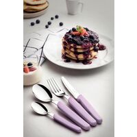 Faqueiro Tramontina Carmel com L&acirc;minas em A&ccedil;o Inox e Cabos de Polipropileno P&uacute;rpura Claro 24 Pe&ccedil;as Cor Lil&aacute;s - SKU 23499032 - 3 image number 2