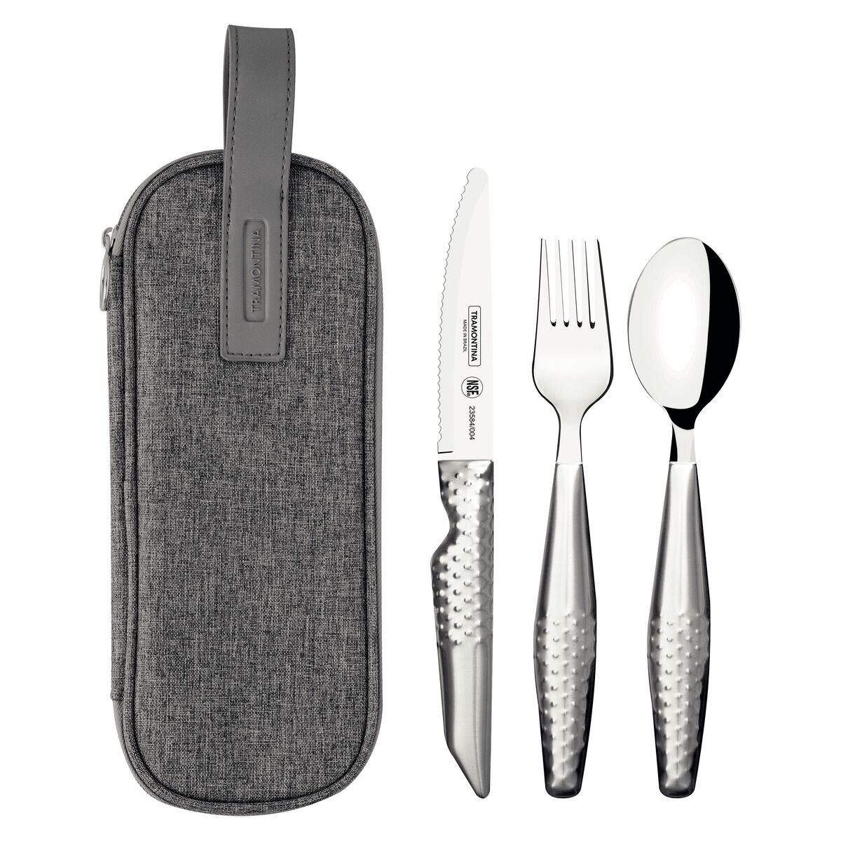 Tramontina ForAll 4-Piece Stainless-Steel Assistive Flatware Set with Case