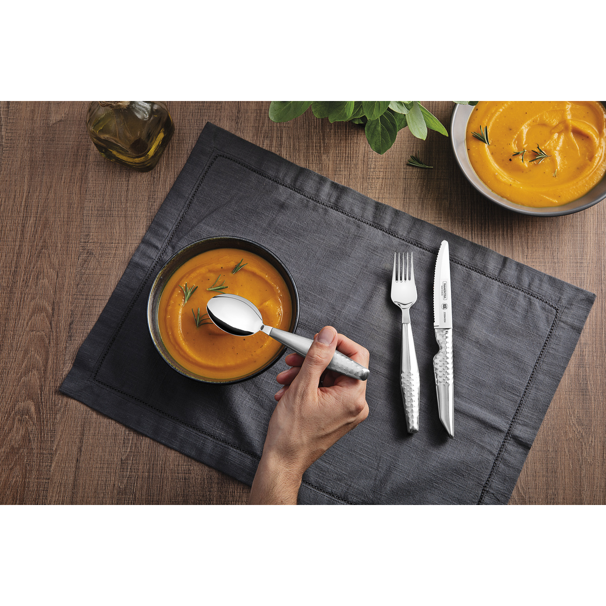 Jogo de Talheres Inclusivos Tramontina ForAll em A&ccedil;o Inox com Estojo 4 Pe&ccedil;as Cor Inox - SKU 23599081 - 7 image number 6