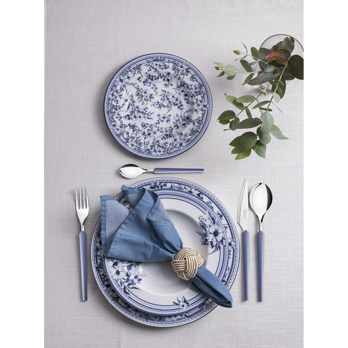 Faqueiro Tramontina Obelline com L&acirc;minas em A&ccedil;o Inox e Cabos de Polipropileno Azul Boreal 42 Pe&ccedil;as Cor Azul - SKU 23599132 - 16 image number 15