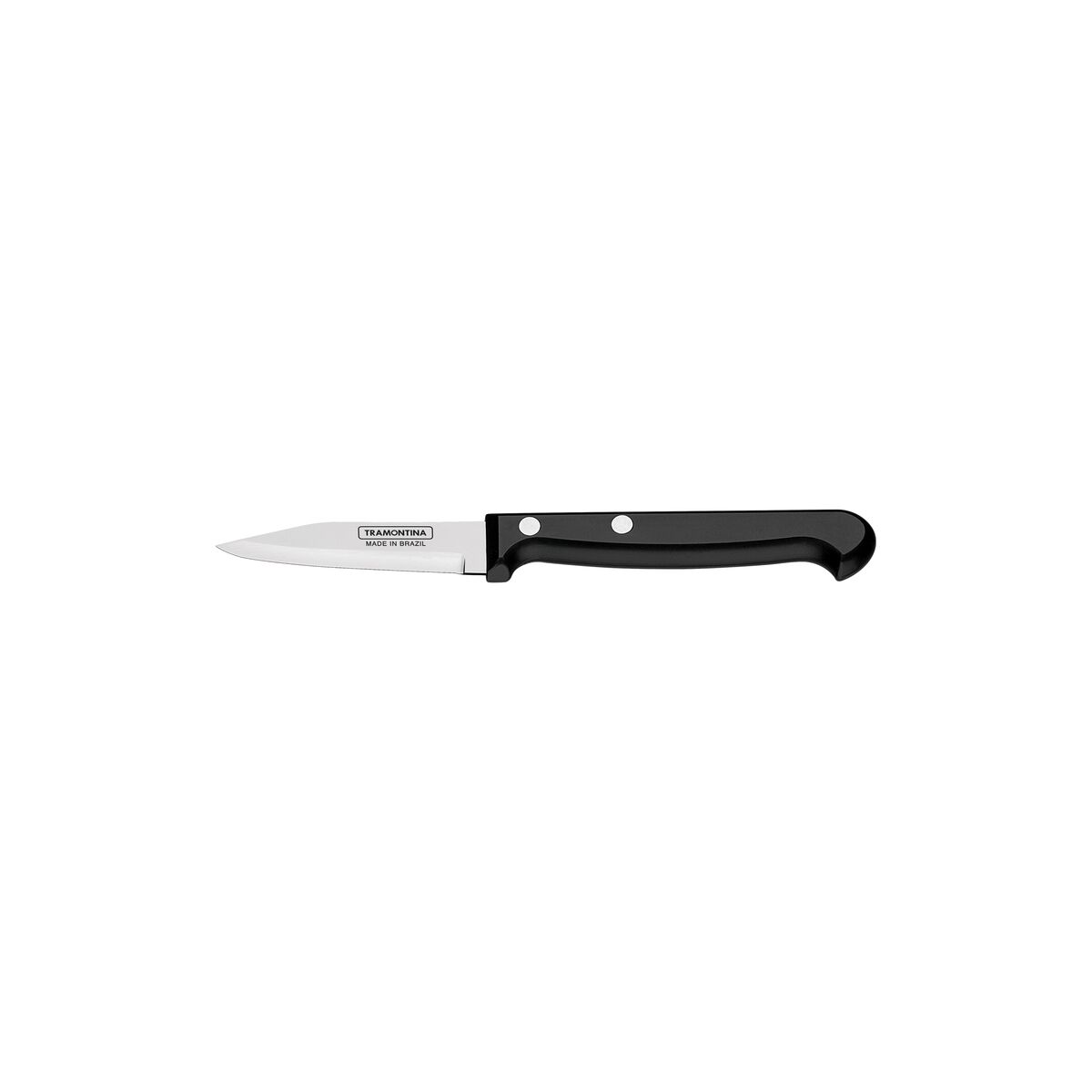 Tramontina Ultracorte 3" Vegetable and Fruit Knife with Stainless Steel Blade and Black Polypropylene Handle