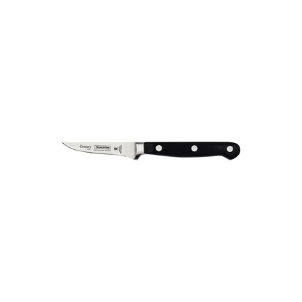 Faca para Legumes e Frutas Tramontina Century com L&acirc;mina em A&ccedil;o Inox e Cabo em Policarbonato e Fibra de Vidro 3" Cor Preto - SKU 24002003