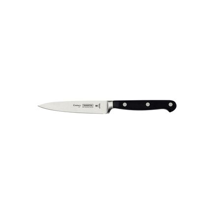 Faca para Legumes e Frutas Tramontina Century com L&acirc;mina em A&ccedil;o Inox e Cabo em Policarbonato 4" Cor Preto - SKU 24010004