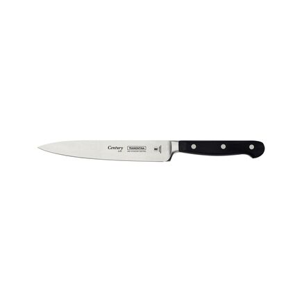 Faca Utility Tramontina Century com L&acirc;mina em A&ccedil;o Inox e Cabo em Policarbonato e Fibra de Vidro 6" Cor Preto - SKU 24010006 - 1