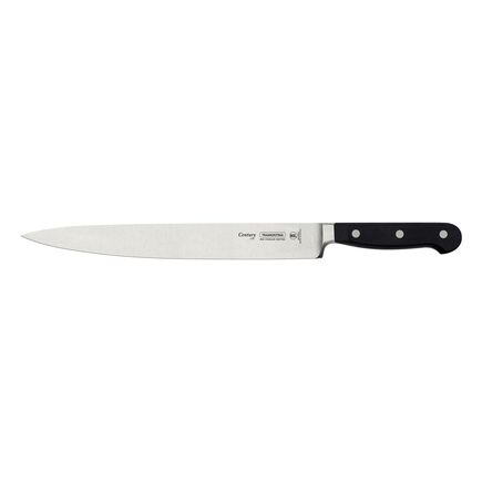 Faca para Carne Tramontina Century com L&acirc;mina em A&ccedil;o Inox e Cabo em Policarbonato e Fibra de Vidro 10" Cor Preto - SKU 24010010 - 1