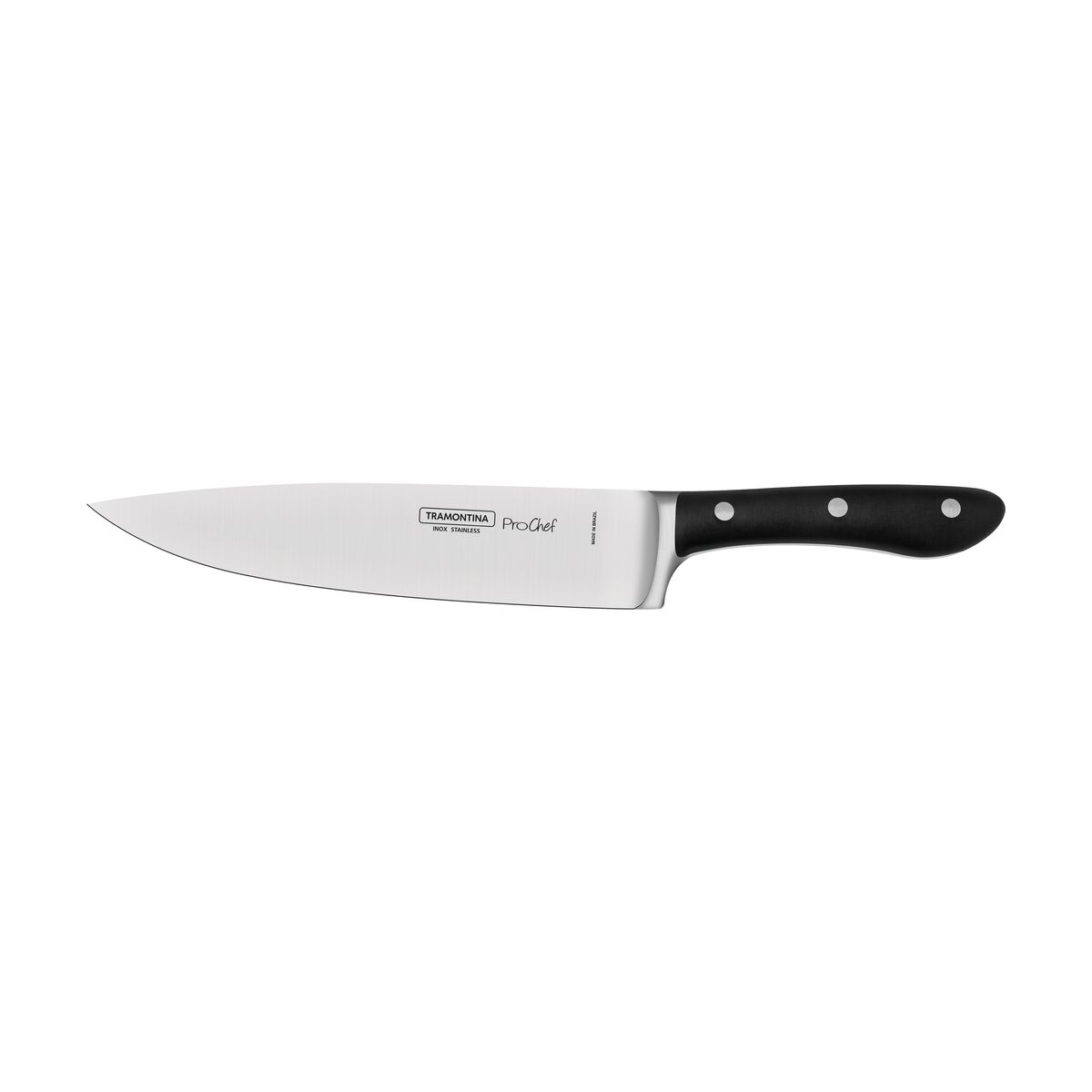 Faca Chef Tramontina Prochef com L&acirc;mina em A&ccedil;o Inox e Cabo de Policarbonato com Fibra de Vidro 8" Cor Preto - SKU 24161008 - 1 image number 0