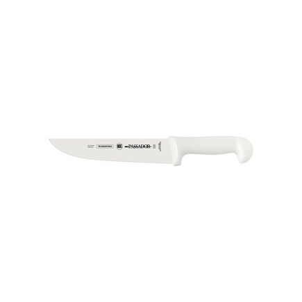 Cuchillo Asador Tramontina Professional con Lámina en Acero Inoxidable y Mango de Polipropileno Blanco 8"