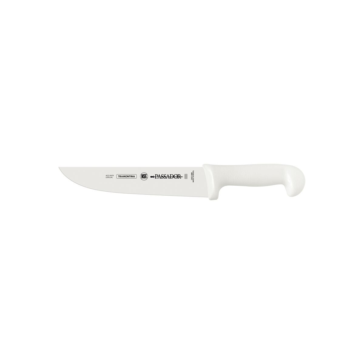 Tramontina Professional Carving Knife with Stainless Steel Blade and White Polypropylene Handle 8"